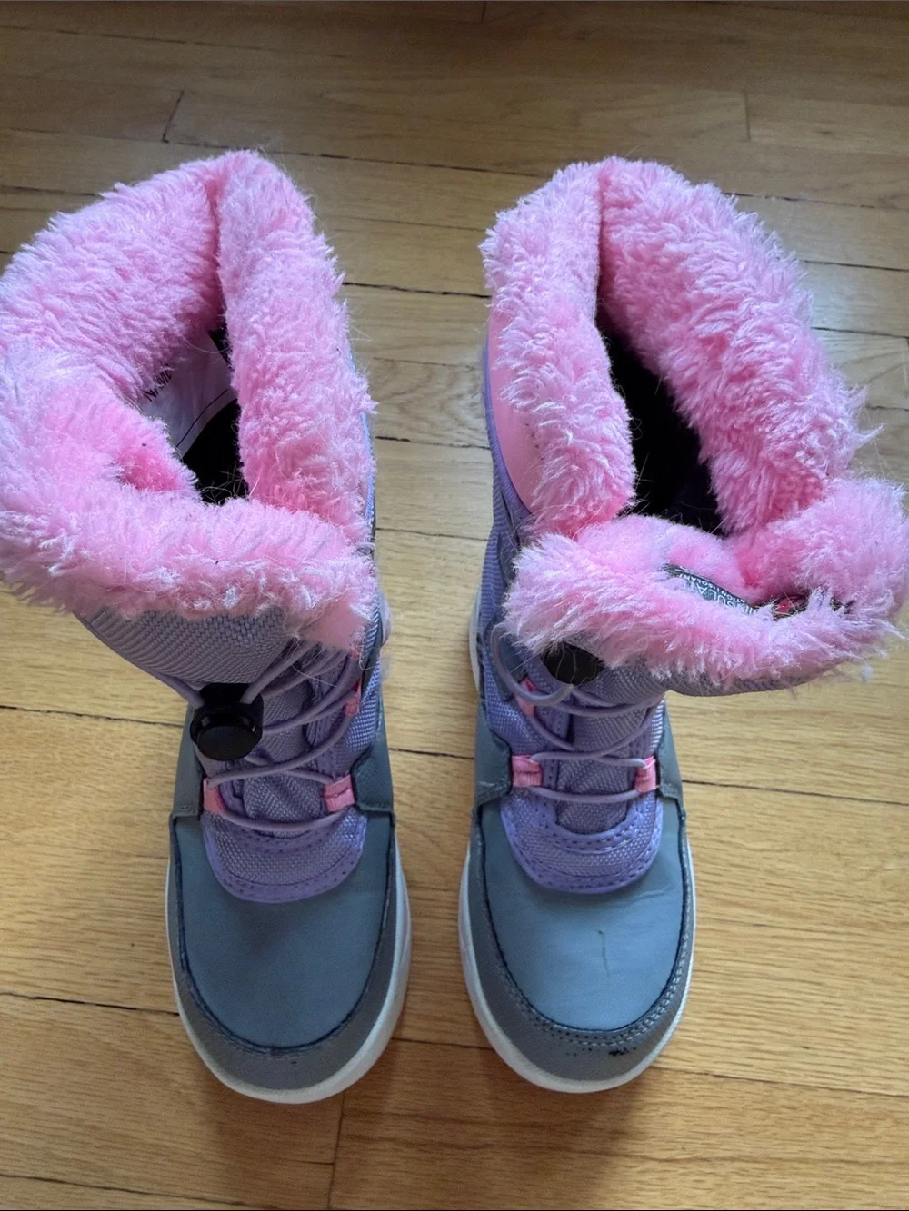 Girls' Pink & Purple Winter Snow Boots - Insulated Kids Boots